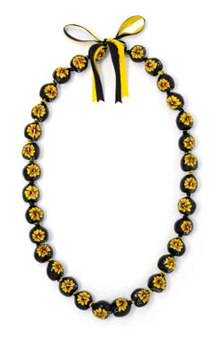 Kukui Nut Lei - Painted: Yellow