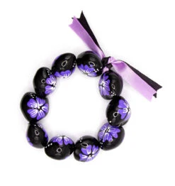Kukui Nut Bracelet - Painted: Purple