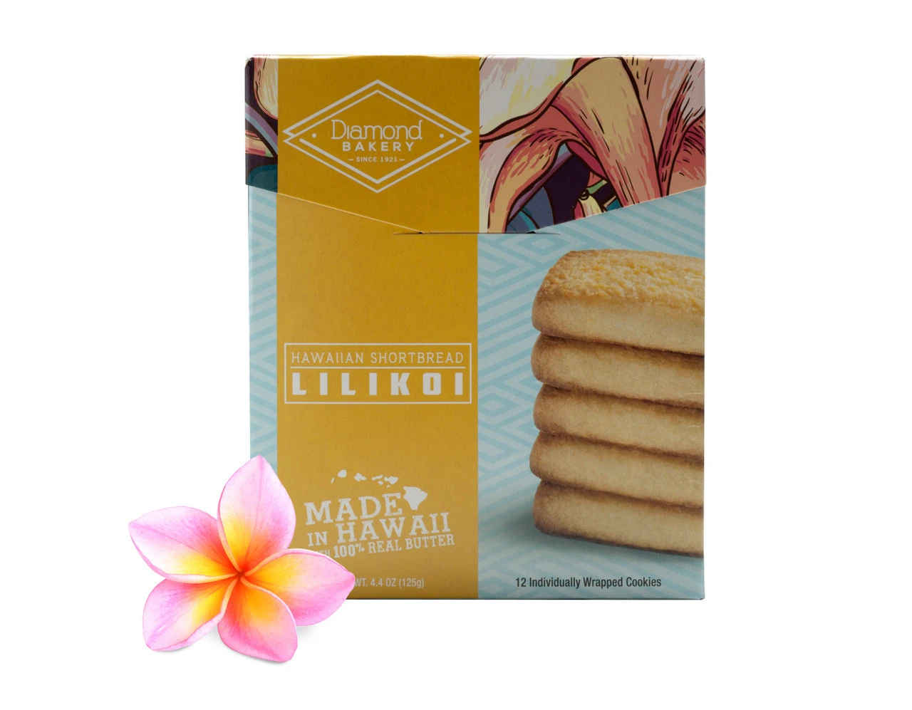 Diamond Bakery Shortbread Cookies - Lilikoi 3 Diamond Bakery Shortbread Cookies - Lilikoi
