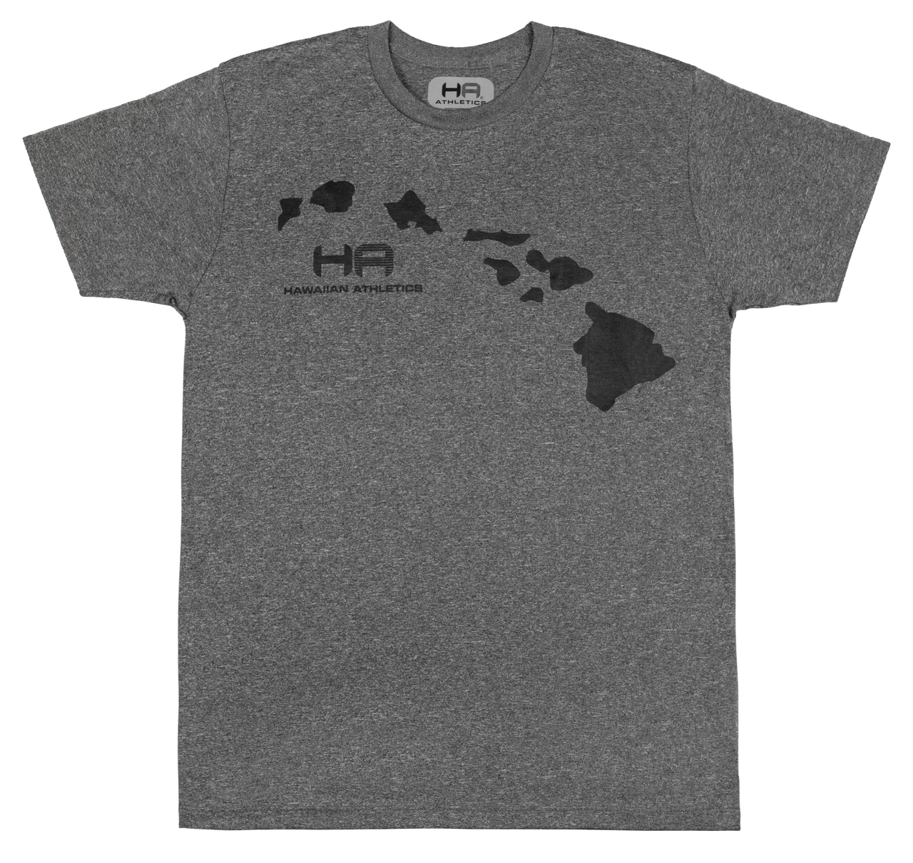 Hawaiian Athletics® Sports Tee - Islands: Charcoal Heather 3 Hawaiian Athletics® Sports Tee - Islands: Charcoal Heather