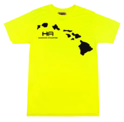 Hawaiian Athletics® Sports Tee - Islands: Safety Yellow