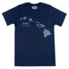 Hawaiian Athletics® Sports Tee - Islands: Navy -Hawaiian Style Shop 27225 HAIslands Navy Front 34542.1668021683