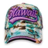 Robin Ruth® Cap - HI Floral: Teal Purple 2 Robin Ruth® Cap - HI Floral: Teal Purple -Hawaiian Style Shop 30153 RRCap FloralMint Front 88338.1699924078