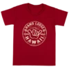 Hawaiian Performance Surfwear® Child's Tee - Shaka Brah: Red -Hawaiian Style Shop 36429 ChildTeeHPSShakaBrah Front Red 41420.1658874425