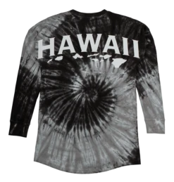Hawaiian Style Shop -Hawaiian Style Shop 36650 HawaiiTieDye Unisex LongSleeveJerseyTee CocoaSwirl Back 15777.1708043686