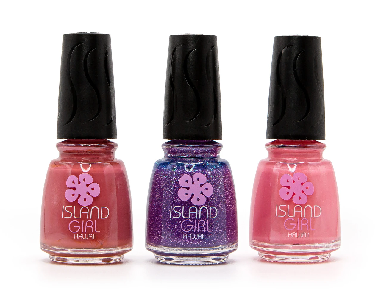 Island Girl® Hawaii 3 Pack Nail Color Set: Pink/Purple 3 Island Girl® Hawaii 3 Pack Nail Color Set: Pink/Purple