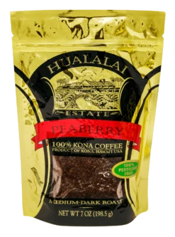Hualalai Estate 100% Kona Peaberry Coffee 7oz: Ground