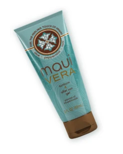 Maui Vera Organic After Sun Moisturizer 3oz -Hawaiian Style Shop 3oz AS front tilt 27095.1645057601