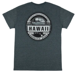 Crew Neck Tee - Waikiki Beach: Charcoal Heather 5 Crew Neck Tee - Waikiki Beach: Charcoal Heather -Hawaiian Style Shop 42081 CrewNeckTee WaikikiBeach Back CharcoalHeather 00861.1660599528