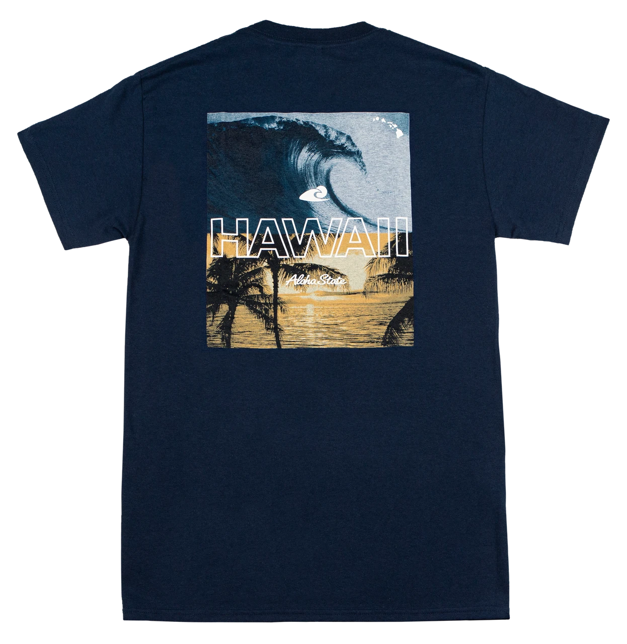Hawaiian Performance Surfwear® - Hawaii Pipeline: Navy 3 Hawaiian Performance Surfwear® - Hawaii Pipeline: Navy