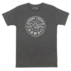 Hawaiian Athletics® Sports Tee - Shaka Brah: Charcoal Heather