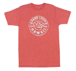 Hawaiian Athletics® Sports Tee - Shaka Brah: Red Heather