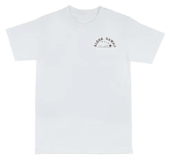 Crew Neck Tee - Tropic: White