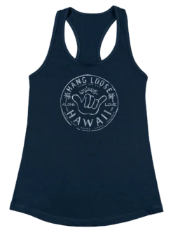 Island Girl® Racerback Tee - Hangloose: Indigo Blue