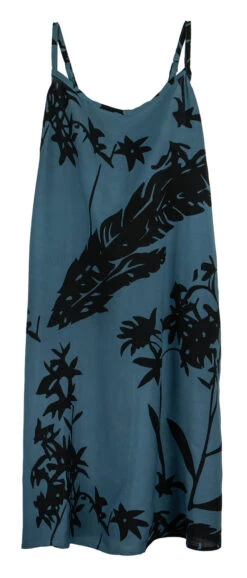 Napua Collection Sundress: Haleconia - Gray -Hawaiian Style Shop 44761 HA 1 Napua Sundress HaleconiaGrey Flat Front 28265.1707853828