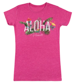 Island Girl® Surf Tee - Garden: Fuschia Heather