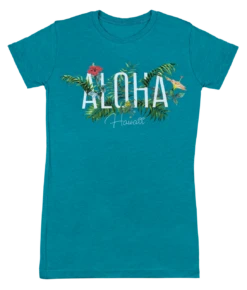 Island Girl® Surf Tee - Garden: Turquoise Heather