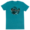 Ladies Crew Neck Tee - Aloha Scenic: Turquoise Heather -Hawaiian Style Shop 49533 AdultTeeAlohaScenicH Front TurquioseHeather 96565.1659582033