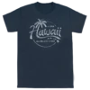 Vintage Dyed Tee - Natural Aloha: Dark Blue -Hawaiian Style Shop 49536 VintageTeeNaturalAloha Front Blue 15671.1663900262