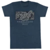 Crew Neck Tee - MAUI Hangloose Frame: Denim Heather -Hawaiian Style Shop 50642M CrewNeckTee MAUIHanglooseFrame DenimHeather 32419.1663884911