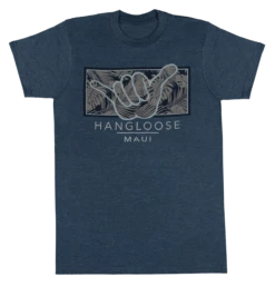 Crew Neck Tee - MAUI Hangloose Frame: Denim Heather
