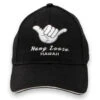 Cap - HangLoose Hawaii: Black -Hawaiian Style Shop 51062 BLACK Cap HanglooseHawaii 45131.1681935069
