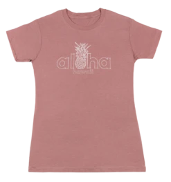Island Girl® Surf Tee - Aloha Pine: Rose