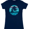 Island Girl® Surf Tee - Sunset: Navy -Hawaiian Style Shop 51837 BabyTeeIGSunset Front Navy 70083.1663729315