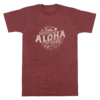 Vintage Dyed Tee - Islands: Maroon Heather -Hawaiian Style Shop 51840 VintageTeeIslandsOahu Front MaroonHeather 43502.1663894705