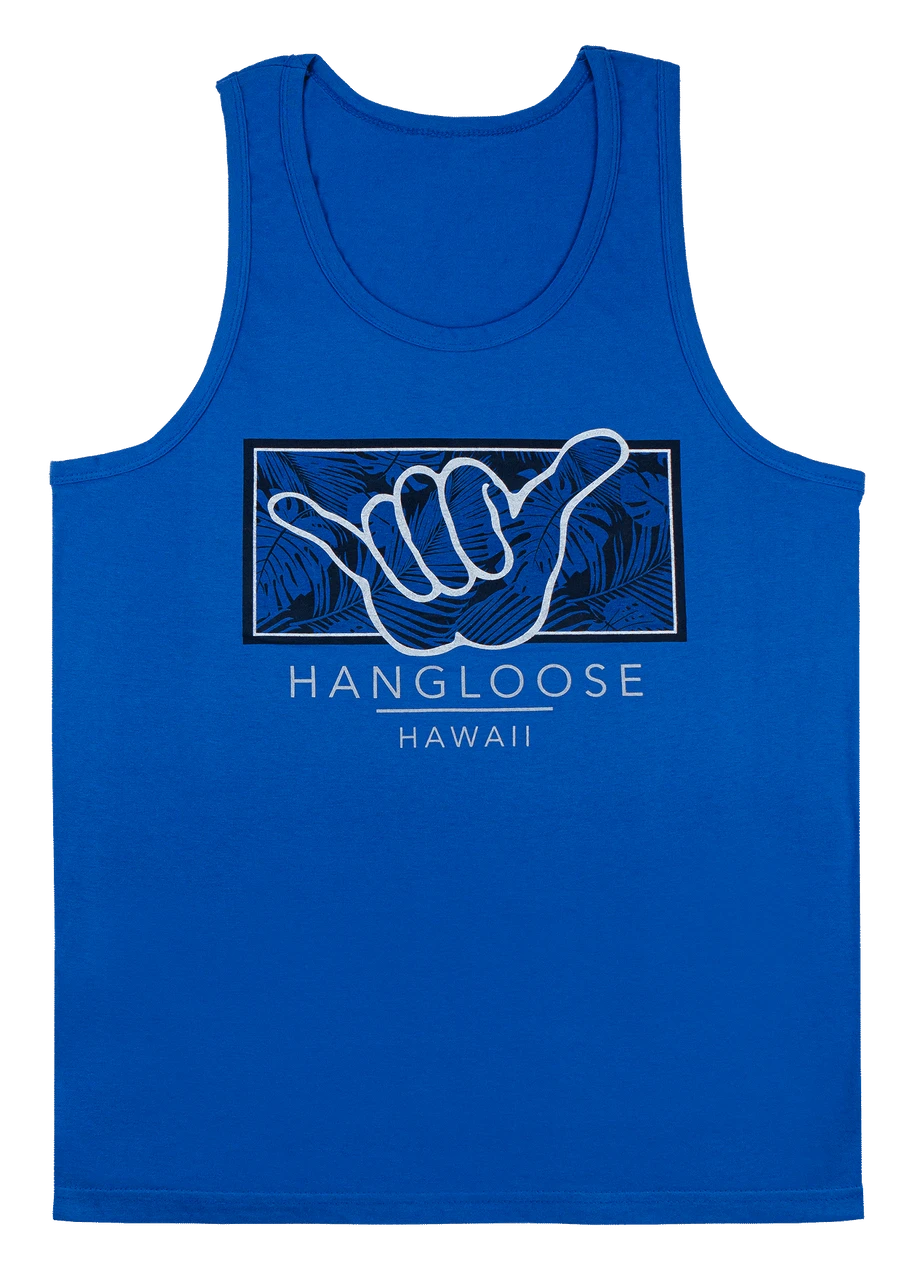 Men's TANK TOP - Hangloose Frame: Blue 3 Men's TANK TOP - Hangloose Frame: Blue