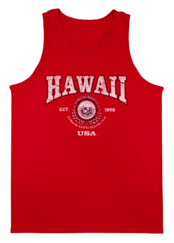Men's TANK TOP - Collegiate: Red