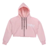 Robin Ruth® Cropped Sweatshirt Hoodie Zip Up - Kanaka Aloha: Dusty Rose -Hawaiian Style Shop 54975 CROPPED RRCroppedHoodie KanakaAloha DustyRose Front 08967.1699040077