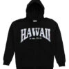Robin Ruth® Sweatshirt Hoodie Zip Up - Hawaii Arch: Black -Hawaiian Style Shop 54975 RRSweatshirtHoodie HawaiiArch Black Front 96496.1706663703
