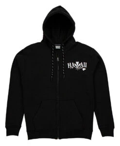 Robin Ruth® Sweatshirt Hoodie Zip Up - Kanaka Aloha: Black 6 Robin Ruth® Sweatshirt Hoodie Zip Up - Kanaka Aloha: Black -Hawaiian Style Shop 54975 RRSweatshirtHoodie KanakaAloha Black Front 56461.1709174511