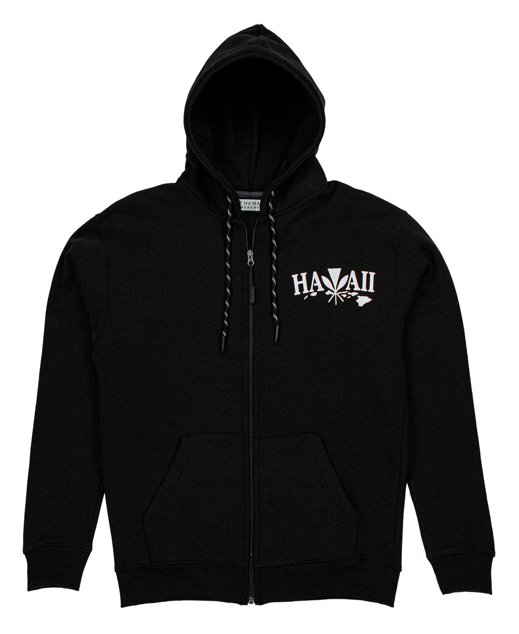Robin Ruth® Sweatshirt Hoodie Zip Up - Kanaka Aloha: Black 4 Robin Ruth® Sweatshirt Hoodie Zip Up - Kanaka Aloha: Black - Image 2