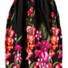 Ladies Elastic Tube Dress - Floral Mix: Black -Hawaiian Style Shop 56657 BLACK TubeDress FloralMix Model 15597.1707875688