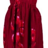 Ladies Elastic Tube Dress - Hibiscus Watercolor: Red -Hawaiian Style Shop 5665722 RED2 TubeDress HibiscusWatercolor Model 62364.1707875214