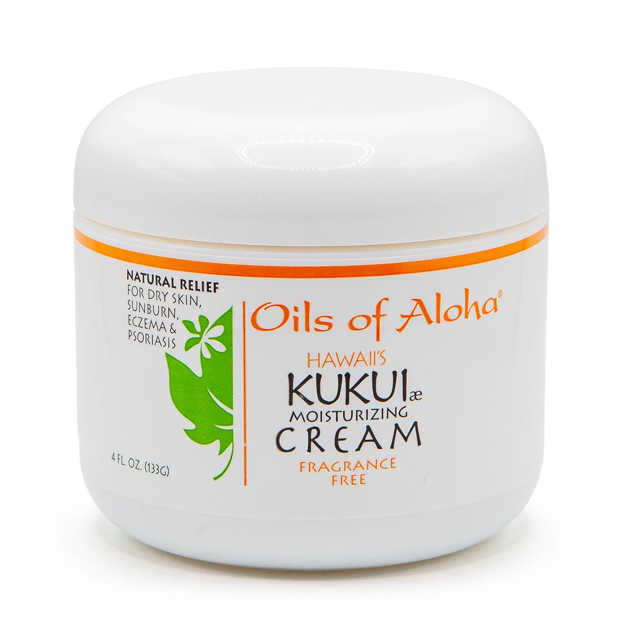 Oils Of Aloha - Kukui Nut Moisturizing Cream 4oz: Fragrance Free 3 Oils Of Aloha - Kukui Nut Moisturizing Cream 4oz: Fragrance Free