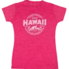 Island Girl® Surf Tee - Island Life: Fuschia Heather -Hawaiian Style Shop 65471 BabyTeeIG IslandLife Front FuschiaHeather 65298.1663721840