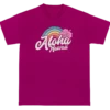 Hawaiian Performance Surfwear® Child's Tee - Rainbow: Berry -Hawaiian Style Shop 67719 ChildTeeHPSRainbow Front Raspberry 58350.1658873586