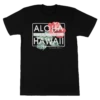 Ladies Crew Neck Tee - Pualani: Black -Hawaiian Style Shop 67854 AdultTee Pualani Black Front 23684.1658773003