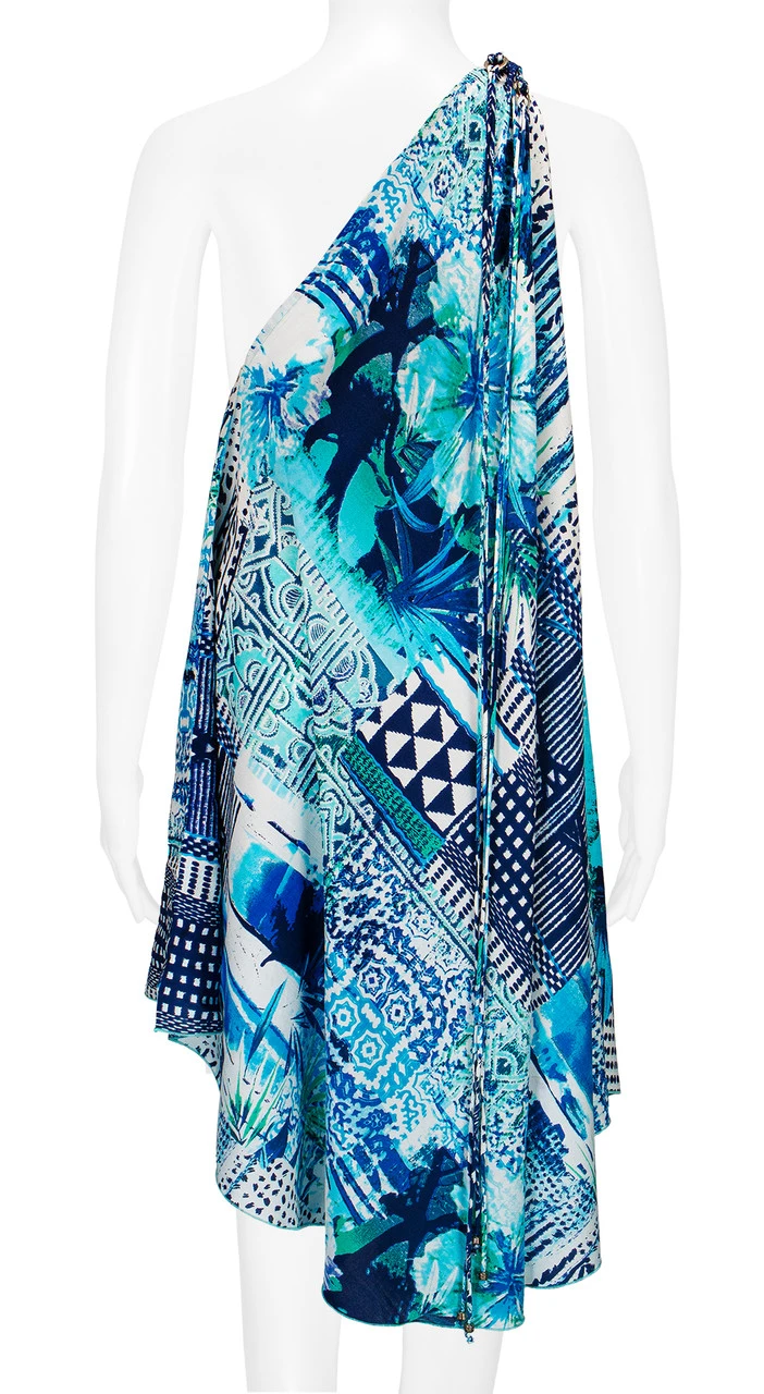 Robin Ruth® Maxi Dress: Blue Palm 10 Robin Ruth® Maxi Dress: Blue Palm - Image 8