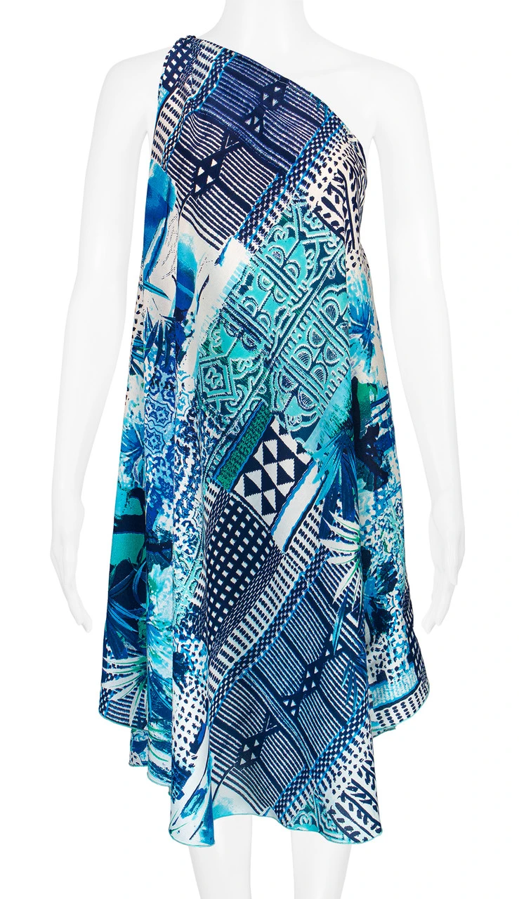 Robin Ruth® Maxi Dress: Blue Palm 7 Robin Ruth® Maxi Dress: Blue Palm - Image 5