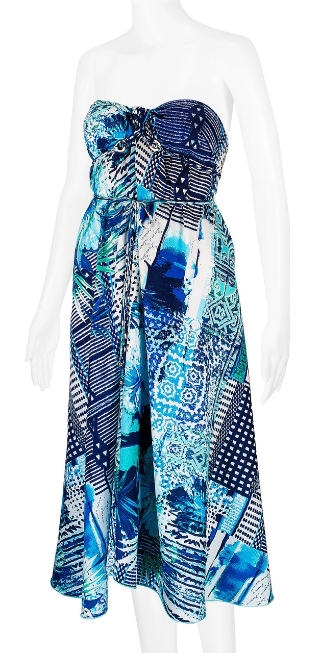 Robin Ruth® Maxi Dress: Blue Palm 12 Robin Ruth® Maxi Dress: Blue Palm - Image 10