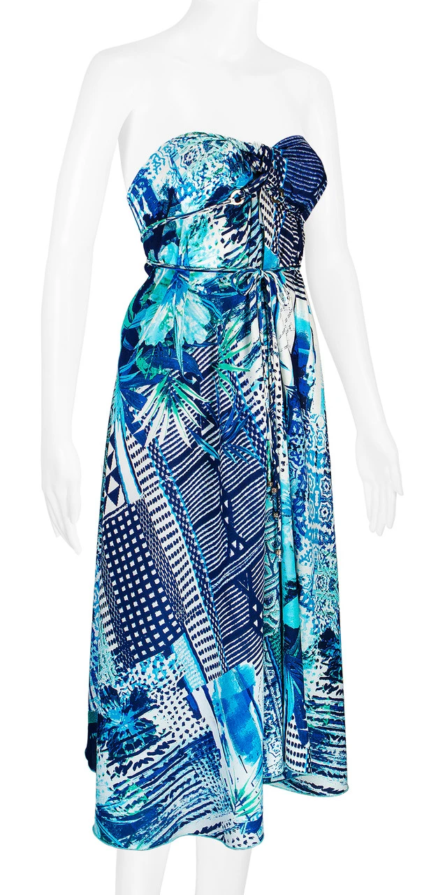 Robin Ruth® Maxi Dress: Blue Palm 13 Robin Ruth® Maxi Dress: Blue Palm - Image 11