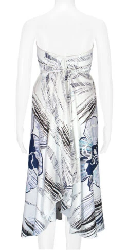 Robin Ruth® Maxi Dress: Hibiscus Canvas -Hawaiian Style Shop 68484 RRMaxiDress Tube HibiscusCanvas Model Back 30662.1689792824