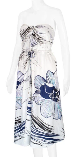 Hawaiian Style Shop -Hawaiian Style Shop 68484 RRMaxiDress Tube HibiscusCanvas Model LeftView 28747.1689792824