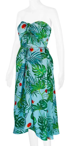 Robin Ruth® Maxi Dress: Tropical Fronds 20 Robin Ruth® Maxi Dress: Tropical Fronds -Hawaiian Style Shop 68484 RRMaxiDress Tube TropicalFronds Model LeftView 85711.1689793664