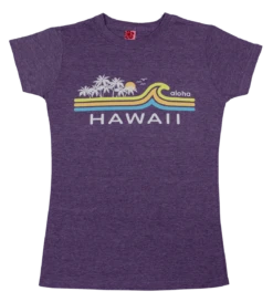 Island Girl® Surf Tee - Beach Break: Purple Heather
