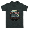 Hawaiian Performance Surfwear® Child's Tee - Tropical Sunset: Charcoal Heather -Hawaiian Style Shop 80245 ChildTeeHPS TropicalSunset Front CharcoalHeather 82474.1658958094